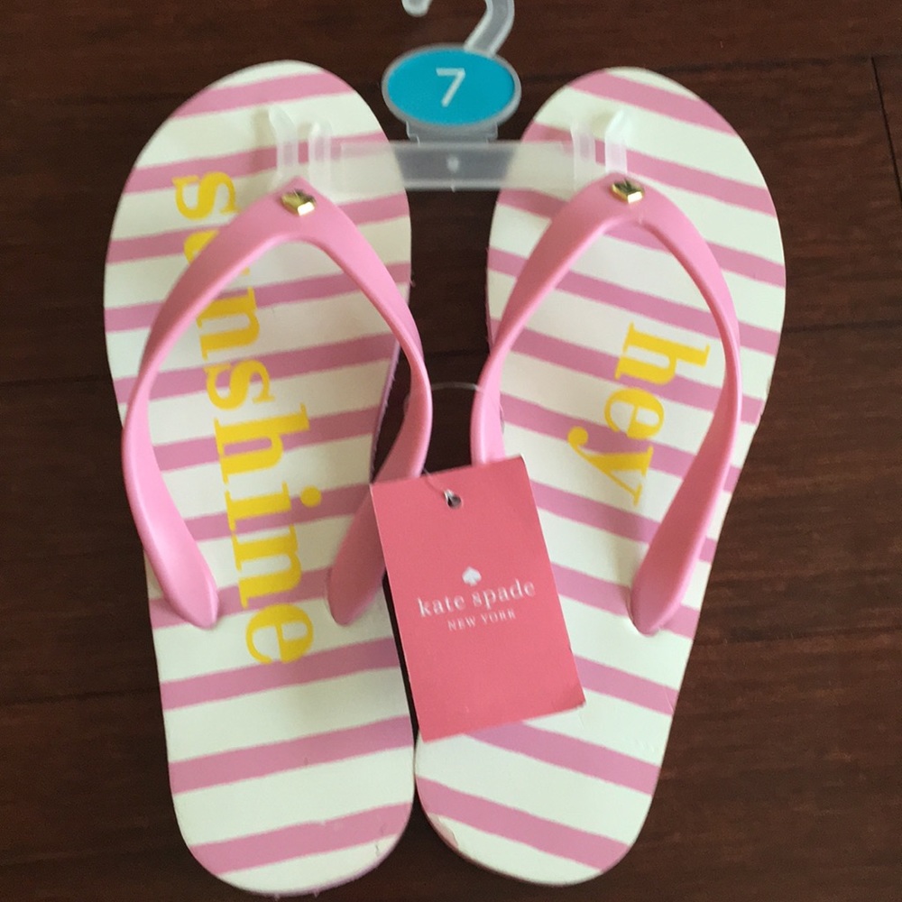 New Kate and spade flip flops